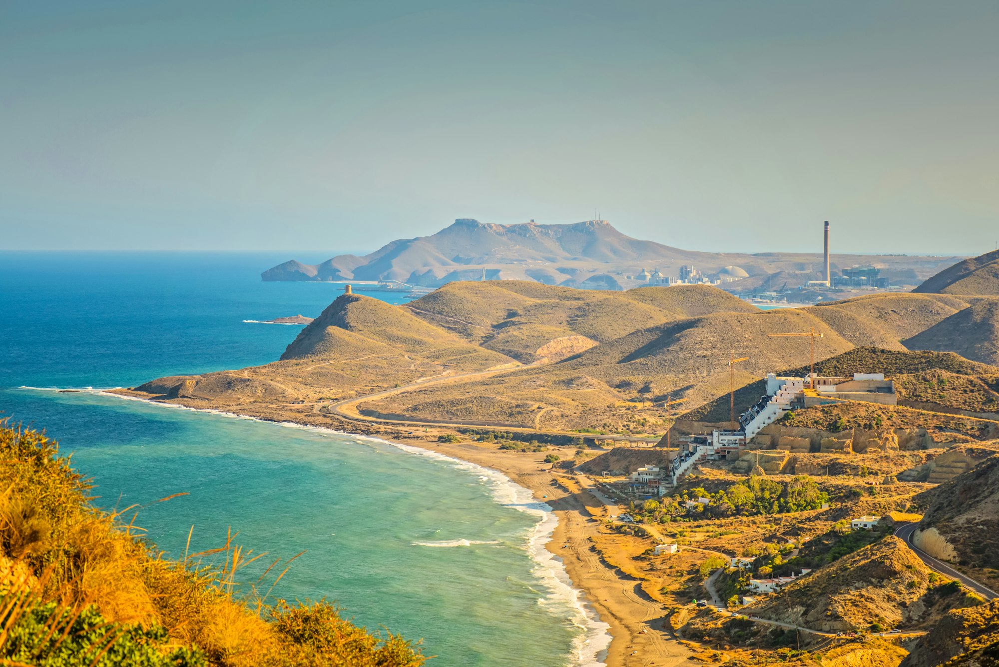 Panoramic view on the mountain, Almeria, Andalusia Spain